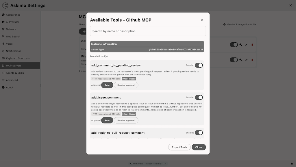 MCP Integration (Experimental)