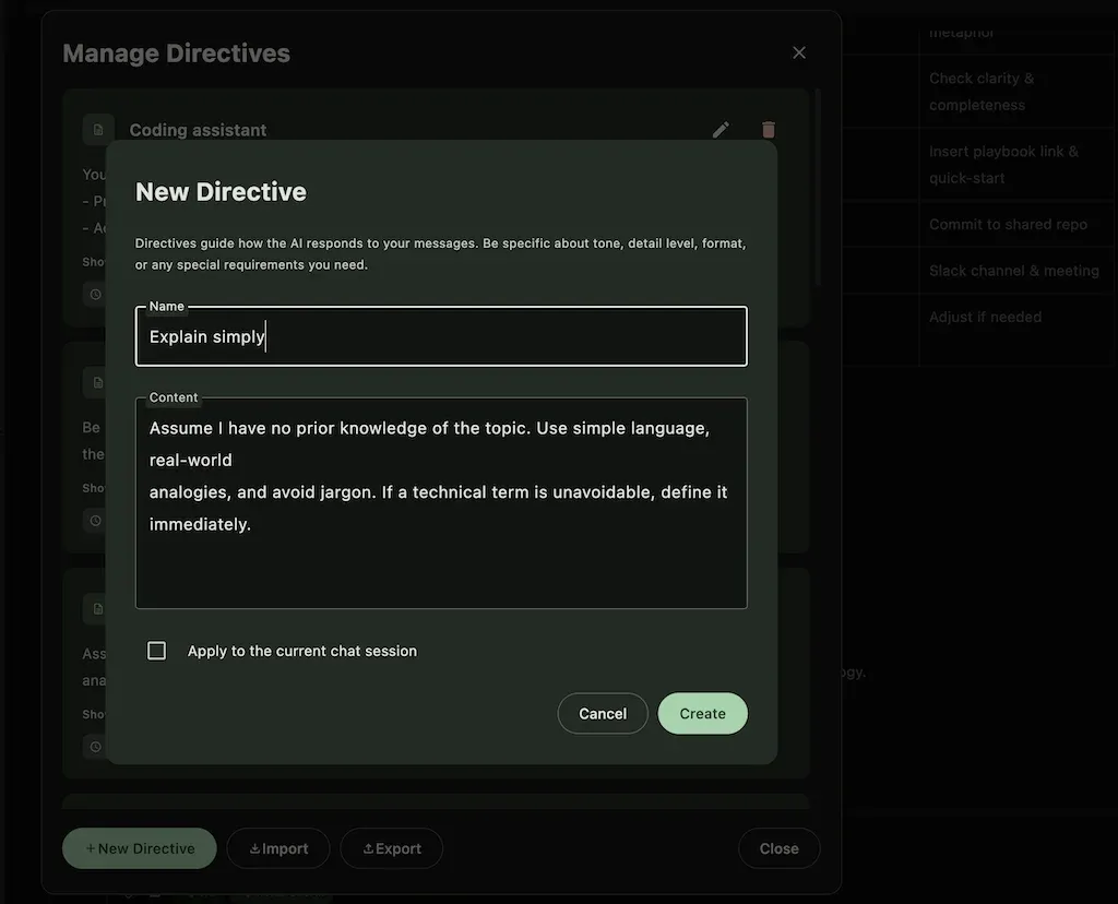Create a new directive