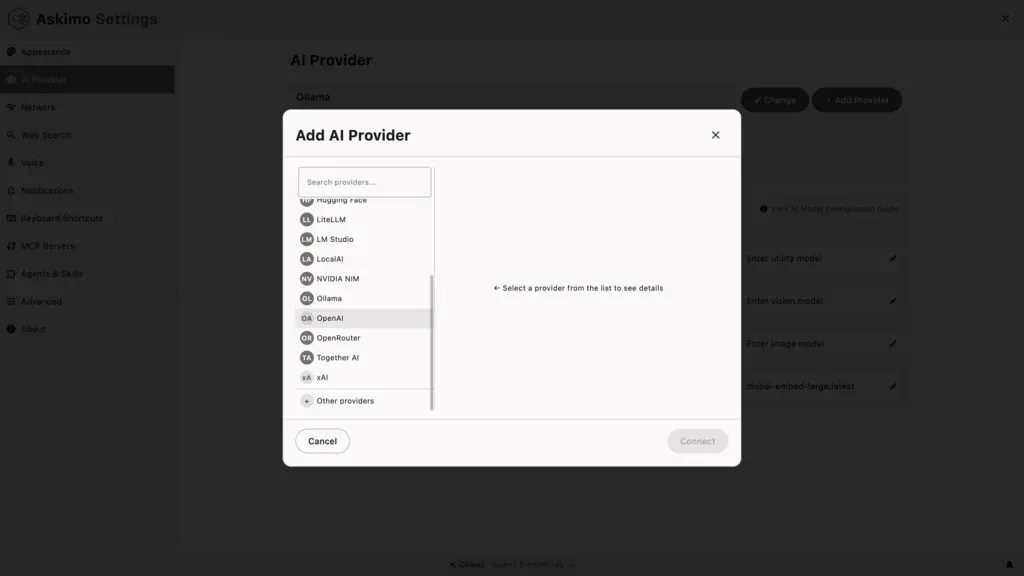 Select AI Provider