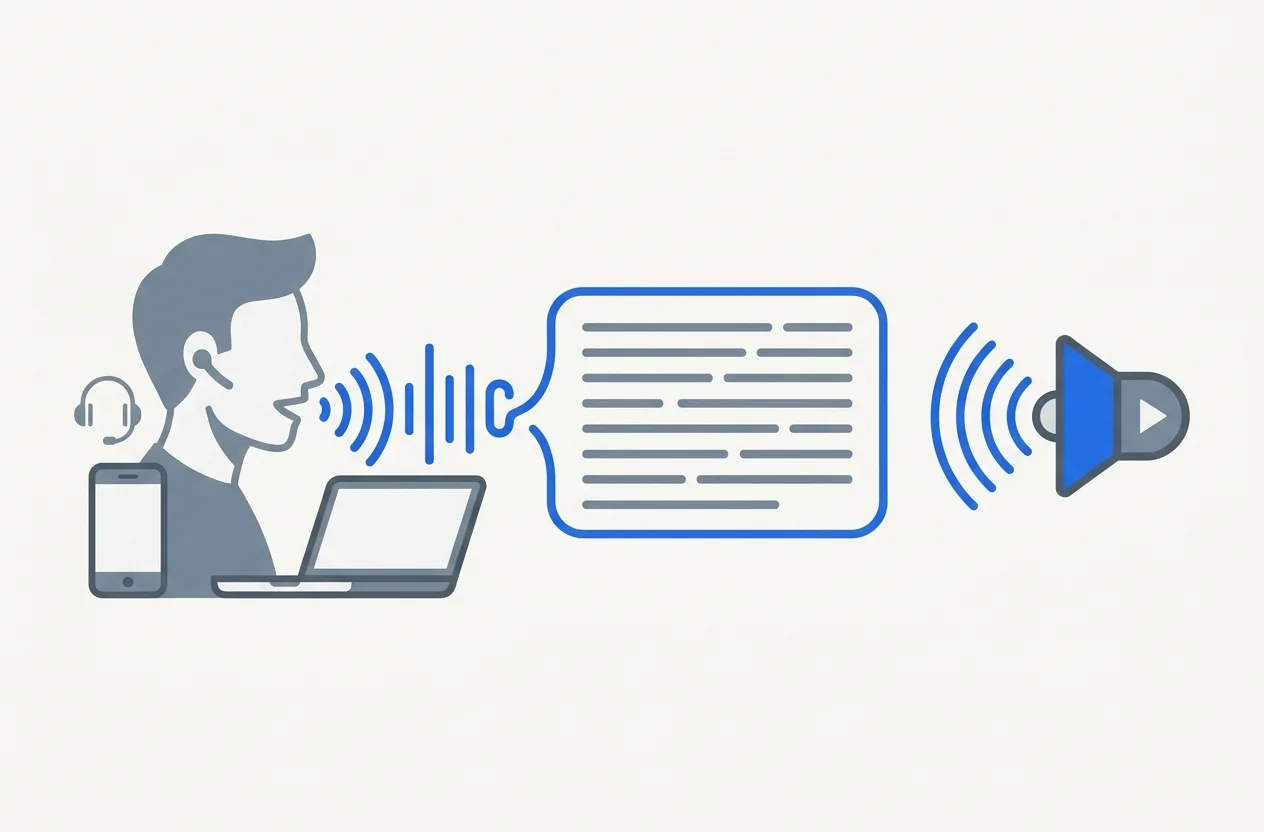 Askimo Desktop Voice settings showing speech-to-text and text-to-speech provider options